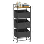 3-Tier Laundry Hamper Sorter with Wheels, 120L Vertical Rolling Laundry Basket Organizer Cart, 3 Section Laundry Sorter with Shelf for Small Space, Laundry Room, Bathroom, Bedroom, Dorm, Closet