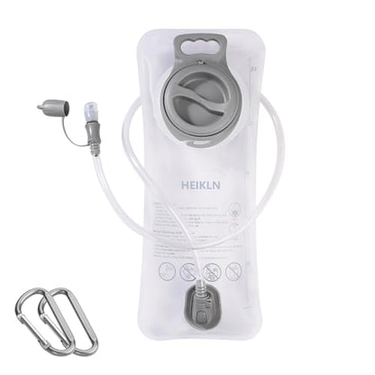 HEIKLN Hydration Bladder 1.5L-2L-2.5L-3L,Leak Proof Water Reservoir, BPA Free Military Water Storage Bladder Bag Hydration Pack Replacement Easy Clean for Bicycling Hiking Camping Hunting Running - color: 2.5L White