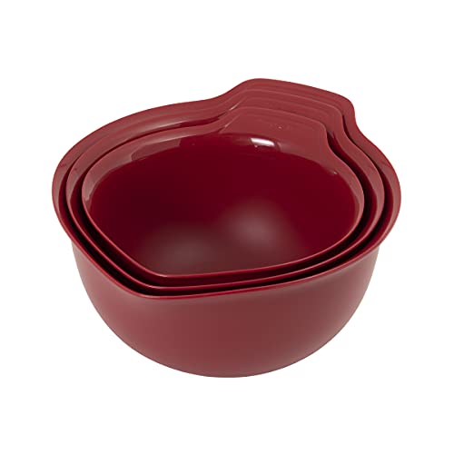 KitchenAid Universal Mixing Bowls, Set Of 3, Empire Red - color: Red, size: Set of 3