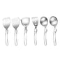 Stainless Steel Camping Cookware Set Practical Folding Soup Ladles Strainer Spatula For Outdoor Cooking Kitchen Utensils Picnics Cookware