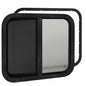 RV Window for Cargo Trailer,30"W x 24"H RV Window Replacement for Camper Travel Trailer Cargo Van,Horizontal Sliding with Trim Ring Fit 15/16" or 1-3/8" Thick Wall,Allow Error 1/16",DOT Approved - size: 30"W x 24"H