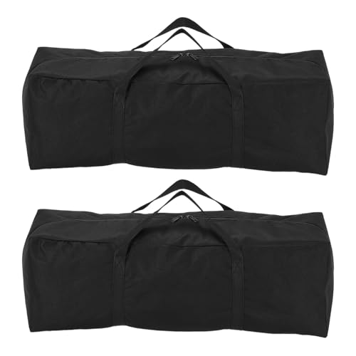 HARFINGTON 2pcs Camping Chair Replacement Bag 23.6" x 7.9" Folding Chair Carry Bag Oxford Cloth Storage Tent Bag with Handle Strap for Travel Outdoor Camping Sports, Black - size: 23.6" x 7.9"