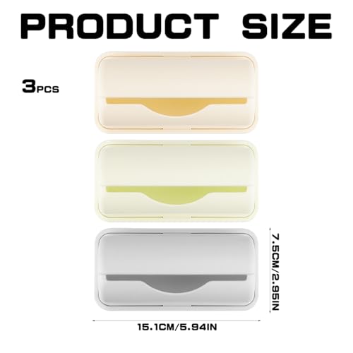 3Pcs Plastic Bags Storage Box Garbage Bag Container Wall Hanging Trash Bag Holder Rubbish Pouch Organizer Wall Adhesive Mount Plastic Bag Collection Box