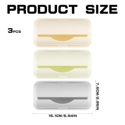 3Pcs Plastic Bags Storage Box Garbage Bag Container Wall Hanging Trash Bag Holder Rubbish Pouch Organizer Wall Adhesive Mount Plastic Bag Collection Box