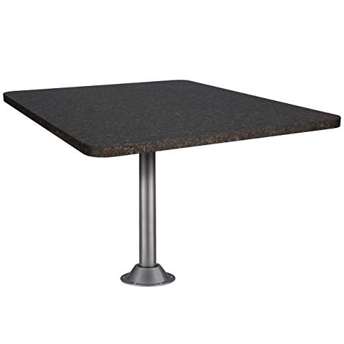 RecPro 36" RV Dinette Booth Set with Table and Leg | Two Dinette Booths (Toffee, Granite Chocolate) - color: Granite Chocolate, size: Toffee