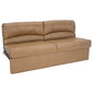 RecPro Charles RV Jackknife Sofa | Love Seat | Sleeper Sofa | Length Options 62", 68", 72" (62 Inch, Toffee) - color: Toffee, size: 62 Inch