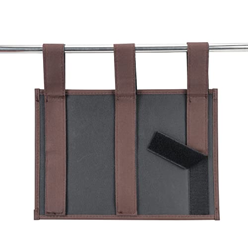 Zafit Hanging Bedside Caddy, Bedside Storage Organizer for Magazine, Phone, Remote control (Classic4 Pockets-Coffee)