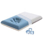 Memory Foam Thin Pillows for Sleeping,3.25'' Orthopedic Cervical Neck Pillow with Two-Sided Reversible Cover,Medium Firm Gusseted Gel Pillows for Back & Side Sleepers - size: 24*16*3.25’‘