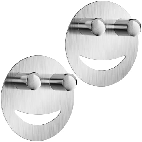 2 Pack Stainless Steel Smiley Face Dish Sponge Holder, Silver Sink Caddy Organizer Storage with Suction Cup for Kitchen, Kitchen Accessories Decor Scrubber-Silver - color: Silver, size: 2 Pack
