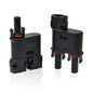 Solar Branch Connector IP68, 1500V FMM+MFF, Y Branch Adapter for Parallel Connection Between Solar Panels, 1 Pairs (2 to 1) - size: 2to1 Branch Connector
