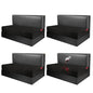 Waterproof RV Dinette Cushion Covers - Stretch Fabric Camper Seat Slipcover Replacement, Washable RV Couch Cover Designed for Camper Car Bench (Loveseat 4 Bench Cover, Black) - color: Black, size: Loveseat 4 Bench Cover