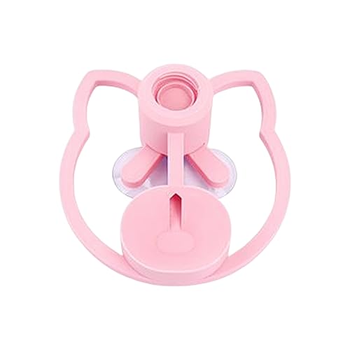 Cat Water Fountain Stand, Automatic Anti-Tipping Pet Supplies, Kitten Water Bottle Basin Stand, Pet Wa-TER Dispenser Station Stands for Puppy Kitten Breed Balcony - color: Pink