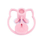 Cat Water Fountain Stand, Automatic Anti-Tipping Pet Supplies, Kitten Water Bottle Basin Stand, Pet Wa-TER Dispenser Station Stands for Puppy Kitten Breed Balcony - color: Pink