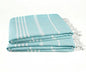 Cotton Turkish Beach Towel with Towels Oversized 36"x72" Pool Absorbent Extra Large Quick Dry Sand Travel Towel (Aqua Satin, 2 Pack) - color: Aqua Satin, size: 2 Pack