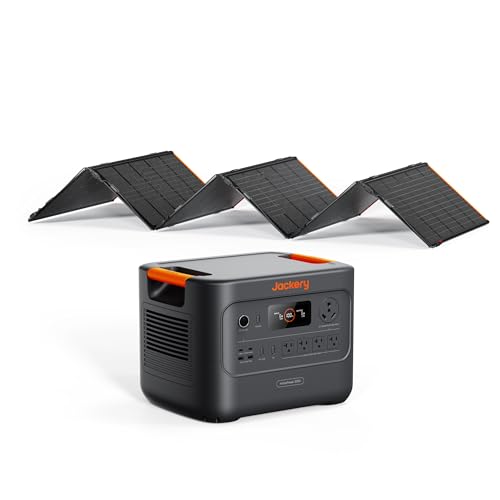 Jackery HomePower 3000 Portable Power Station with 500X Solar Panels, 3600W (Surge 7200W) Output, 3072Wh LFP Solar Generator, Essential Backup for Home Use, Power Outage, Emergencies - style: HomePower 3000+500X