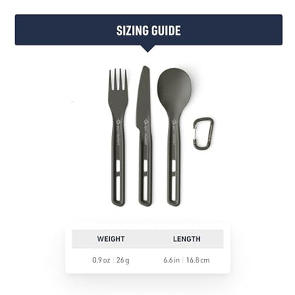 Sea to Summit Frontier Ultralight Cutlery Set, Fork, Spoon and Knife - style: Fork, Spoon, & Knife