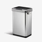 EKO EK9262MT-45L Horizon 45 Liter/11.9 Gallon Rectangular Motion Sensor Trash Can, Brushed Stainless Steel Finish - size: 45 Liter