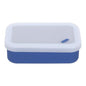 PATIKIL Leakproof Travel Soap Case, Silicone Travel Soap Container with Draining Layer Portable Bar Soap Holder for Bathroom Camping Gym, Translucent Navy Blue - color: Translucent Navy Blue