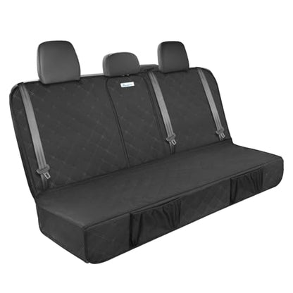 ALLANSING Upgraded 900D Heavy Duty Dog Back Bench Seat Cover for Full‑Size Trucks, Car Seat Protector, Seatbelt & Armrest Compatible, Waterproof & Non‑Slip for Dogs & Kids - size: X-Large-60"W