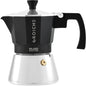 GROSCHE Milano Induction Stovetop Espresso Maker Moka Pot for Greca, Induction, Electric & Gas Stoves, Dishwasher Safe Stovetop Espresso Maker | 3 Espresso Cup, Black - color: Induction, Black, size: 3 espresso cups
