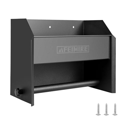 Storage Cabinet for Garage & Trailers, Paper Towel Holder & Aluminum Mounting Cabinet, Space-Saving Design for Aerosol Cans, Quart Jugs, Small