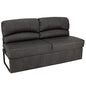 RecPro Charles RV Jackknife Sofa | Love Seat | Sleeper Sofa | Length Options 62", 68", 72" (68 Inch, Gunmetal) - color: Gunmetal, size: 68 Inch