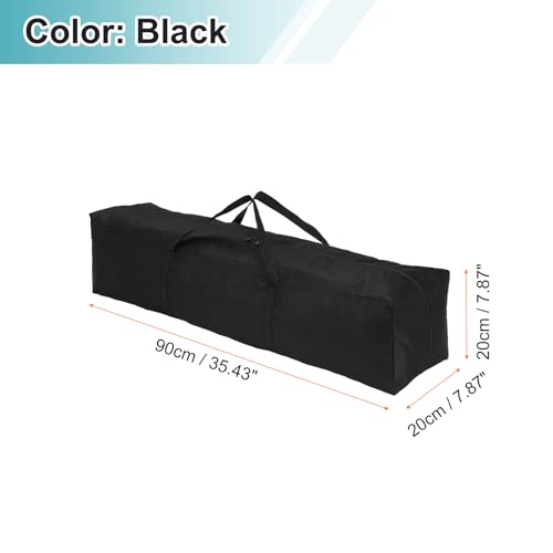 HARFINGTON 2pcs Camping Chair Replacement Bag 35.4" x 7.9" Folding Chair Carry Bag Oxford Cloth Storage Tent Bag with Handle Strap for Travel Outdoor Camping Sports, Black - size: 35.4" x 7.9"