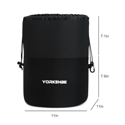 Camping Cookware Mess Kit Bag, High Capacity Camping Tableware Storage Bag, Drawstring Heavy Duty Water Resistant Cookware Organizer for BBQ Outdoor Cooking Essentials (2)
