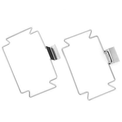QWORK Stainless Steel Trash Bag Holder for Kitchen Cabinets, Cupboards & Doors, 2 Pack Under Sink Bag Holder, Garbage Bag Holder