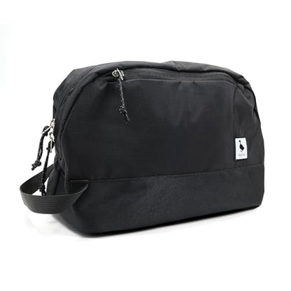 Travel Toiletry Bag 5L, Compact Travel Organizer with Waterproof TPU Wet/Dry Compartment - color: Black Stealth, size: 5L