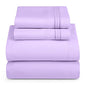 Hearth & Harbor Twin Size Sheets - 3 Piece Bed Sheet Set, Hotel Luxury Double Brushed Bed Sheets - Extra Soft Bedding Sheets & Pillowcases, Twin, Lavender - color: Lavender, size: Twin