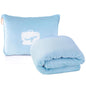 EverSnug Travel Blanket and Pillow - Ultra-Soft, Compact & Lightweight, 65x40 Inches, with Carry Case, Luggage Sleeve & Backpack Clip for Airplane Comfort (Ice Blue) - color: Ice Blue