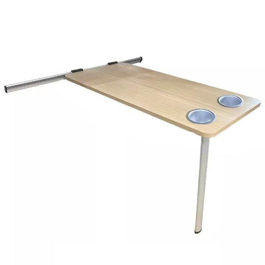 Adjustable Folding RV Dinette Table with Wall Mount & 2 Cup Holders - Ideal for Outdoor Picnics Patios Yachts Caravans Indoor Use - Slider Kit Included (Color: Typ C) - color: Typ C