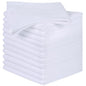SINLAND Microfiber Cleaning Cloth Dish Cloth Kitchen No Streak Absorbent Dish Rags Lens Cloths 12Inchx12Inch 12 Pack White - color: White
