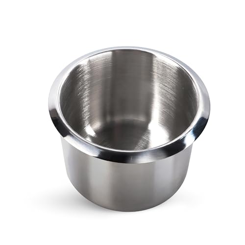 GSE Games & Sports Expert Stainless Steel Cup Holder, Drop-in Cup Holder for Casino Poker Tables, Work Desks, Boats, RVs, Cars & Trucks - color: Small, size: 1-Pack