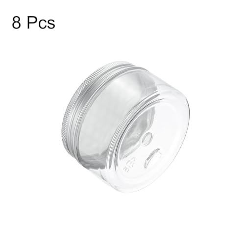 HARFINGTON 8 Pcs Empty Scent Beads Storage Container 3.4oz/100ml Air Freshener Tins Round Refillable Spice Containers Plastic Jars Sample for Travel Storage - size: 100ml
