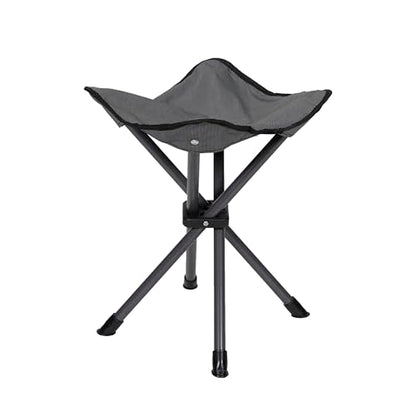 Stansport Apex Fold-Up Stool (G-140) - Black/Grey, Portable and Lightweight Stool for Camping, Fishing, Hiking, Backpacking and More - 300 lbs weight capacity