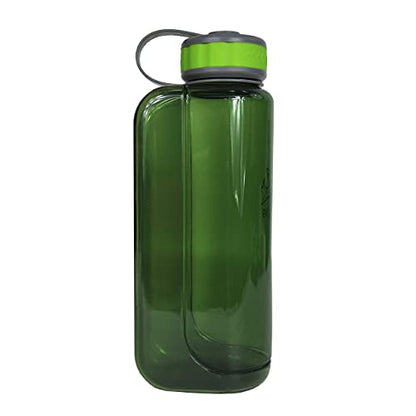 OllyDog OllyBottle | Tritan Dog Water Bottle with Detachable Bowl | BPA Free Leakproof Pet Dispenser | Hiking Travel (1L, Grass) - color: Grass, size: 1L