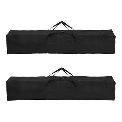 HARFINGTON 2pcs Camping Chair Replacement Bag 43.3" x 7.9" Folding Chair Carry Bag Oxford Cloth Storage Tent Bag with Handle Strap for Travel Outdoor Camping Sports, Black - size: 43.3" x 7.9"