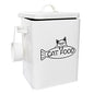 Vumdua Dog and Cat Food Storage Container, Farmhouse Pet Food Containers with Lid and Dry Food Scoop, Durable Airtight Great Gift for Pet Owners - size: Medium