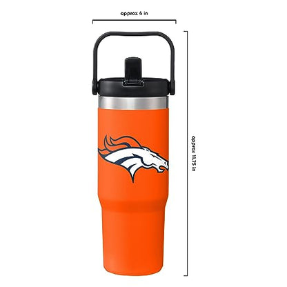 FOCO Unisex NFL Team Logo Insulated Travel Mug 30oz Straw Tumbler