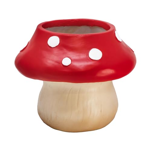Spoontiques Mushroom Flower Pot - Home Décor & Tabletop Decoration - Vase Window Indoor Outdoor Décor - style: Mushroom