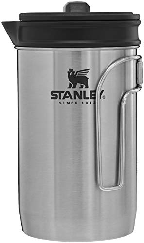 STANLEY All In One French Press Coffee Maker 32 oz | 5 Minute Brew, 4 Hours Hot | Mesh Filter for Coffee Grounds | Insulated Stainless Steel French Press | BPA-Free | Stainless - size: 32 oz