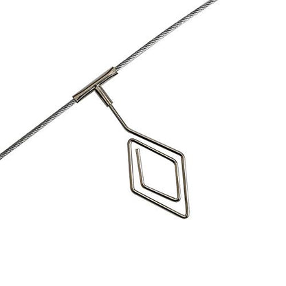 TFu Wall Hanging Photo Display, DIY Picture Photo Frame String with 12 Clips for Hanging Photos Notes and Artworks … - size: Rhombus clip