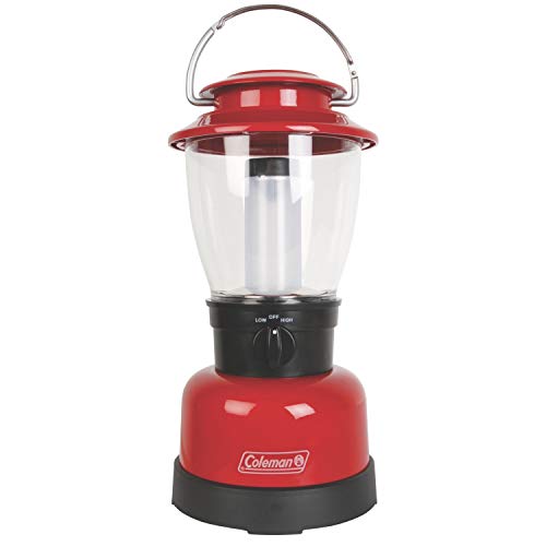 Coleman 400L LED Lantern, Water & Impact-Resistant Lantern with Carry Handle, Lifetime LED Lights Never Need Replacing, 4D Battery not Included - size: One Size