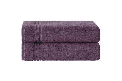 Ozdilek 2-Piece Bath Towels, 27x54 100% Turkish Cotton, Luxury Quick Dry, Extra Large, Fade-Resistant, Eco-Friendly, Spa Towel, Comfortable (Orchid Purple) - color: Orchid Purple