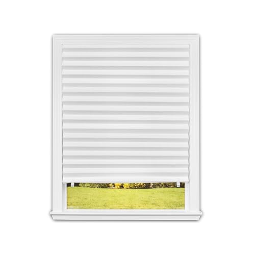 Redi Shade No Tools Original Light Filtering Pleated Paper Shade White, 48" W x 72" L, 6 Pack - color: White, size: 48" W x 72" H