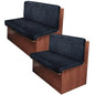 ANARACHON Leather Look RV Dinette Cushion Covers, Stretchable Camper Couch Cushion Covers Washable RV Bench Seat Cover for Travel Trailer Couch (2 Backrest Cover & 2 Bench Cover, 02 Navy) - color: 02 Navy, size: 2 Sets