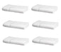 Amazon Basics Premium 100% Cotton Absorbent Soft Bath Mat, Machine Washable, 684 GSM, 20" x 30", White, Hotel Spa Bathmats, 6-Pack (Previously AmazonCommercial) - color: White, size: 20 x 30 inches (Pack of 6)