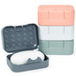 Okuna Outpost Bar Soap Travel Case - 4-Pack, Multicolor, 4.5 x 3.3 x 1.8 in - Snap-Close Portable Holder & Container - Travel Soap Case Pack for Camping & Gym